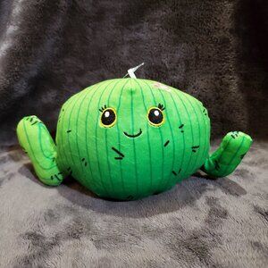 Huggzeez Soft Cuddle Plush Green Cactus Squishy Round Stuffed Plush